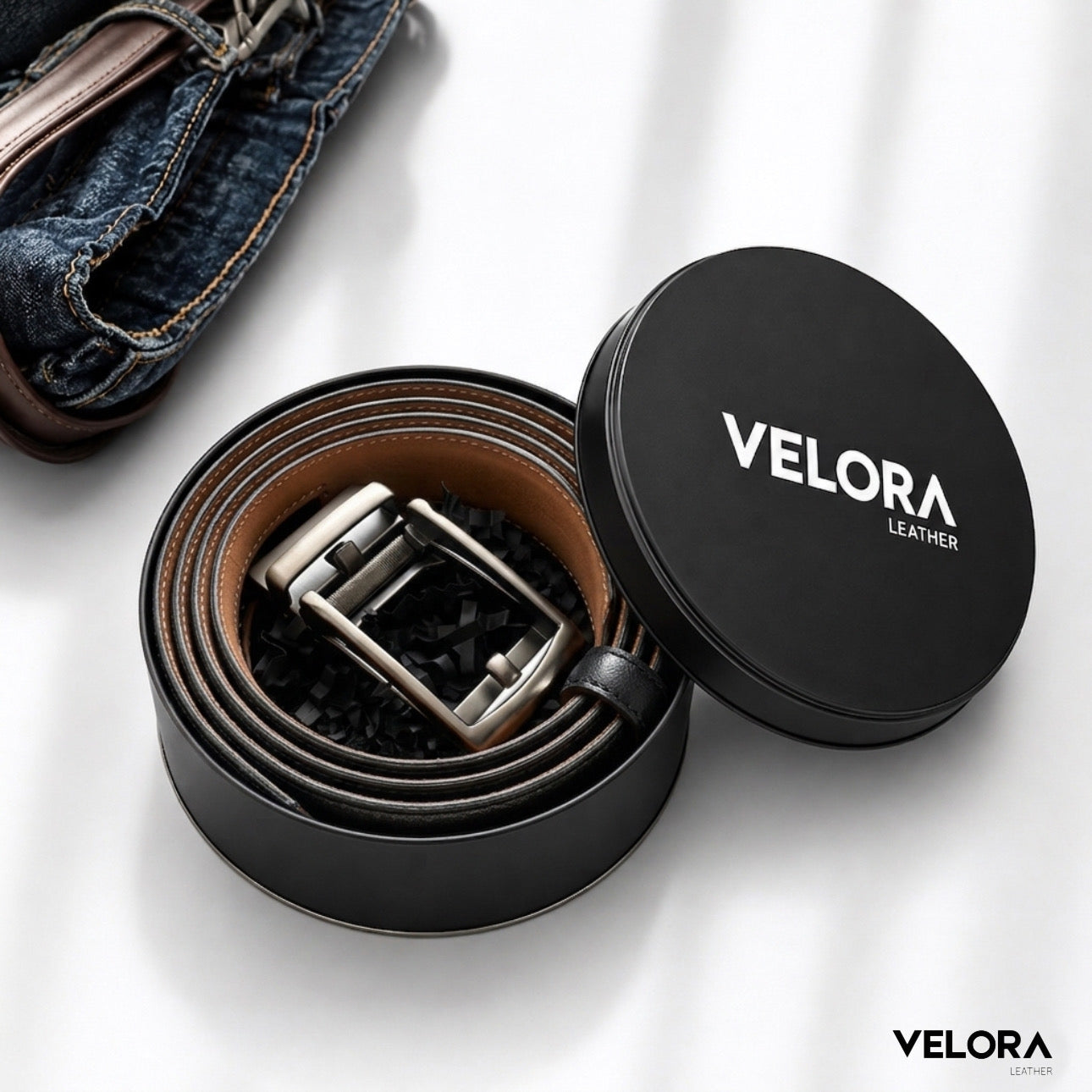 Velora Signature Otomatik Deri Kemer